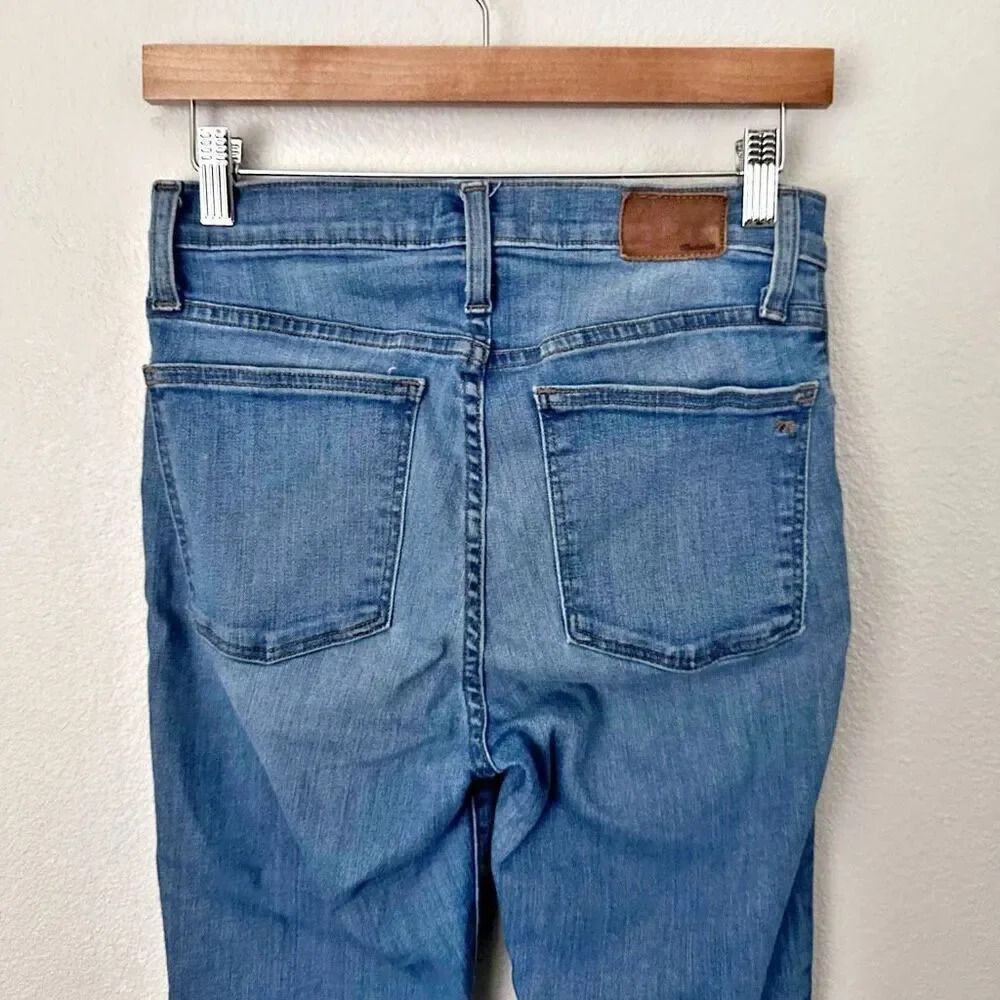MADEWELL | 9" High-Rise Skinny Jeans Distressed-Hem Edition | Size 28 / 6 - Picture 6 of 9